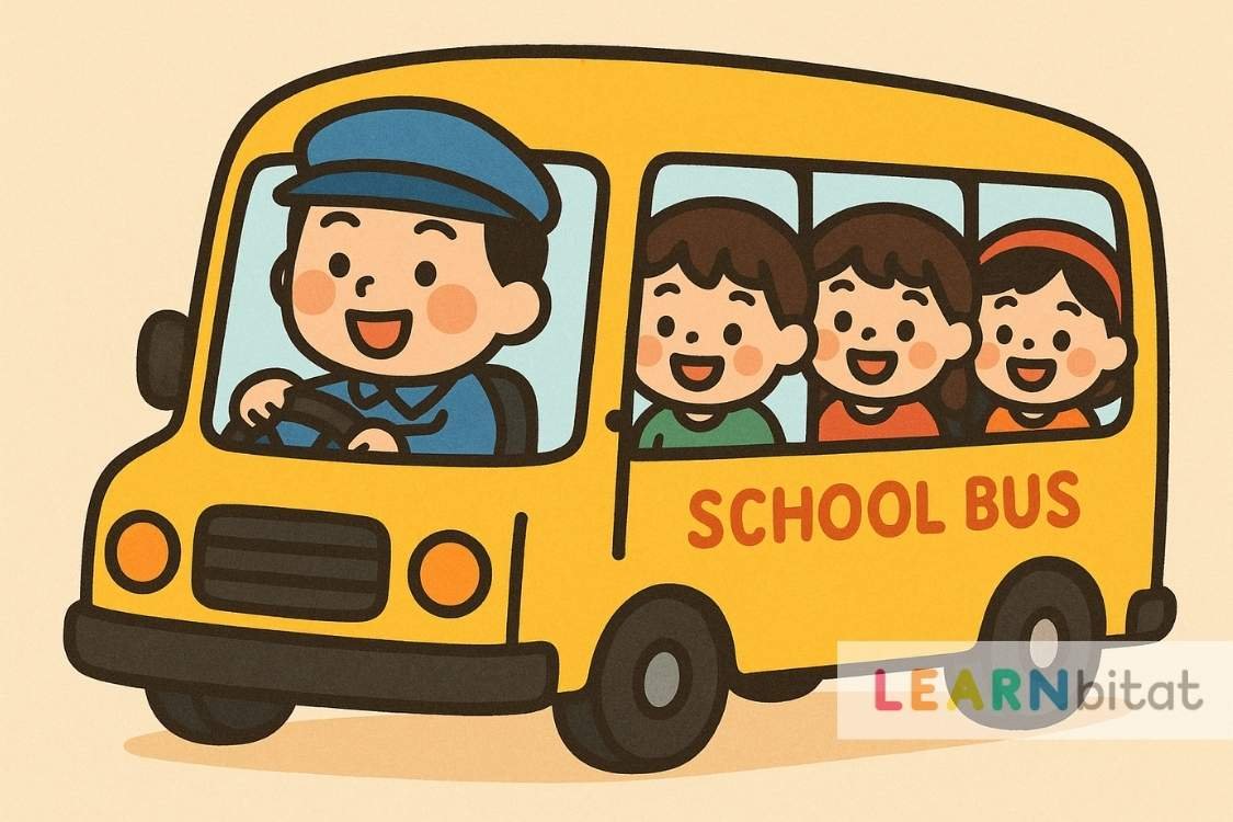 Exercise 104-The Bus Driver Takes Kids to School